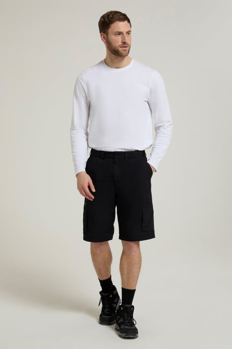 'Trek' Men's Convertible Trousers with Pockets Quick Drying Hiking Travel Pants Black - Image 4