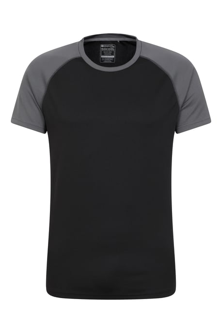 'Endurance' Men's T-Shirt Breathable Quick Dry UPF50 Sun Protection Tee Black - Image 1