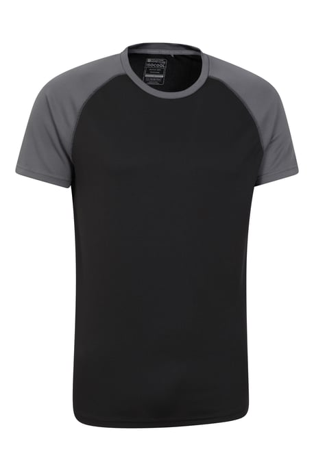 'Endurance' Men's T-Shirt Breathable Quick Dry UPF50 Sun Protection Tee Black - Image 2