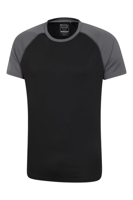 'Endurance' Men's T-Shirt Breathable Quick Dry UPF50 Sun Protection Tee Black - Image 4