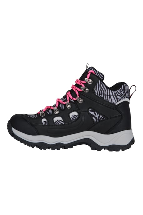 'Adventurer' Women's Printed Waterproof Boots EVA Footbed Outdoors Hiking Trekking Shoes Pink - Image 4