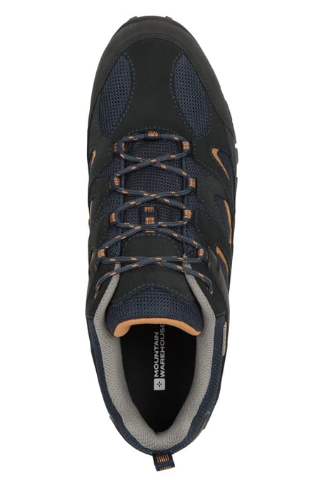 'Curlews' Men's Walking Shoes Rubber Outsole Waterproof Everyday Footwear Navy - Image 5