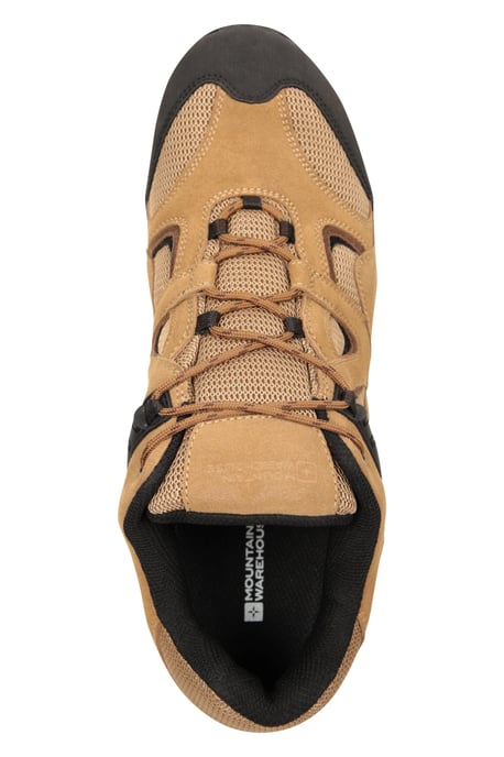 'Curlews' Men's Walking Shoes Rubber Outsole Waterproof Everyday Footwear Beige - Image 5