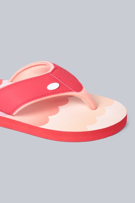 'Swish' Women's Flip Flops with Soft Padded Upper Straps Slip-on Beach Sandals Pink - Image 5