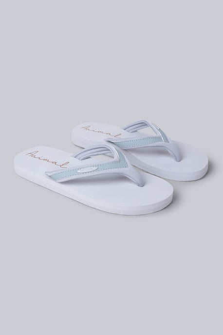 'Swish' Women's Flip Flops with Soft Padded Upper Straps Comfy Slip-on Beach Sandals Grey - Image 1