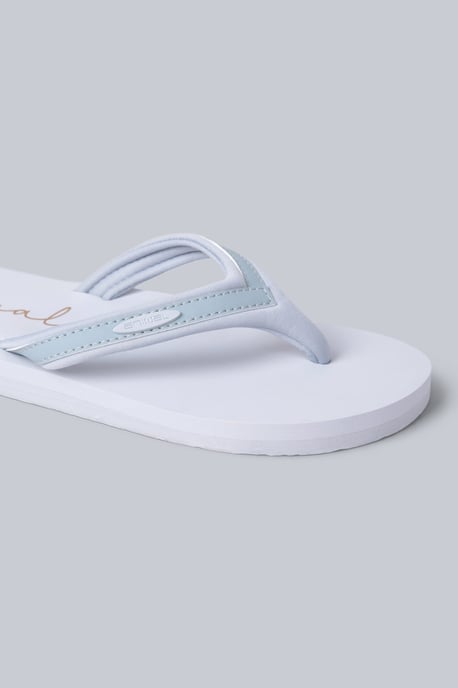 'Swish' Women's Flip Flops with Soft Padded Upper Straps Comfy Slip-on Beach Sandals Grey - Image 5