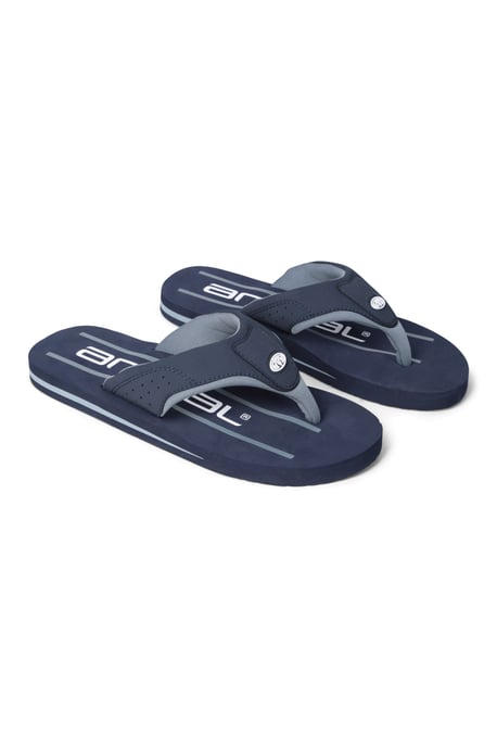 'Jekyl' Men's Flip Flops Lightweight Slip-on Sandals with Soft Padded Upper Straps Navy - Image 6