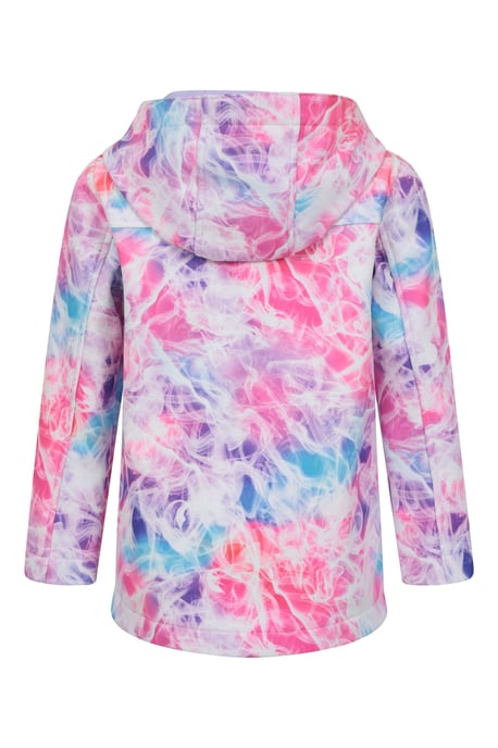 'Exodus' Kids Softshell Jacket with Two Side Pockets Fleece Lined Water Resistant Outdoors Coat Pink - Image 4