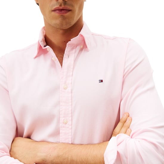 TOMMY HILFIGER Mens Shirts Slim Fit Oxford Long Sleeve Casual Cotton Formal Top - Image 4