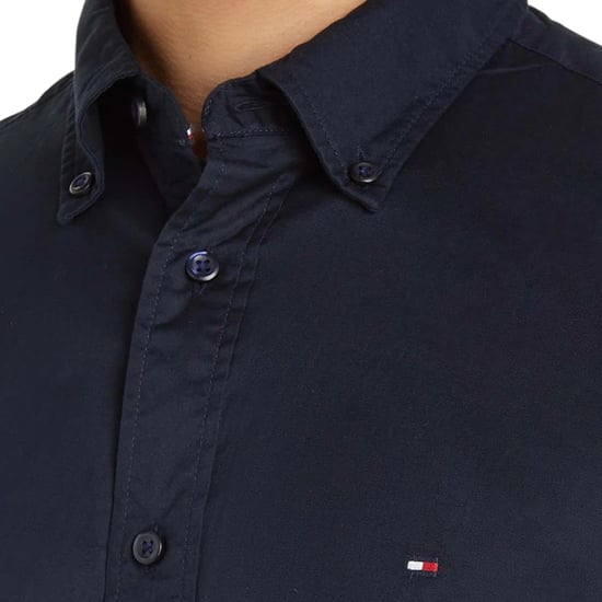 TOMMY HILFIGER Mens Shirts Slim Fit Oxford Long Sleeve Casual Cotton Formal Top - Image 3