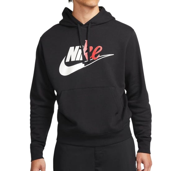 Nike Mens Hoodie Cut Logo Fleece Sportswear Pullover Sport Hooded Sweatshirt - Image 1