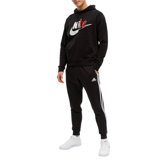 Nike Mens Hoodie Cut Logo Fleece Sportswear Pullover Sport Hooded Sweatshirt - Image 4