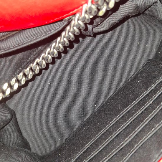 Saint Laurent Small Jamie Flap Shoulder Bag in Red Leather - Image 6