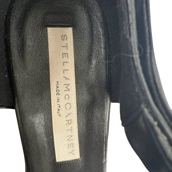 Stella McCartney Platform Elyse Wedge Sandals in Black Leather - Image 5