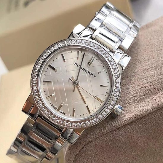 Burberry BU9220 Ladies Diamond Watch - 26mm Stainless Steel - Image 3