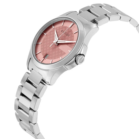 Gucci G-Timeless YA126524 Ladies Watch with Pink Dial - Image 3