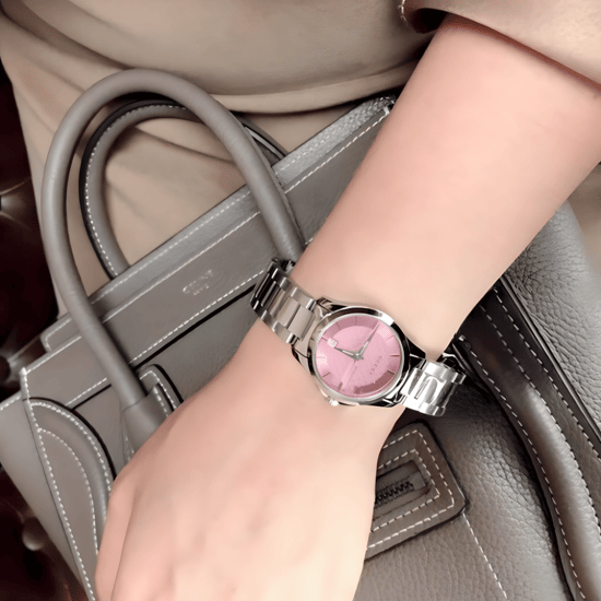 Gucci G-Timeless YA126524 Ladies Watch with Pink Dial - Image 4