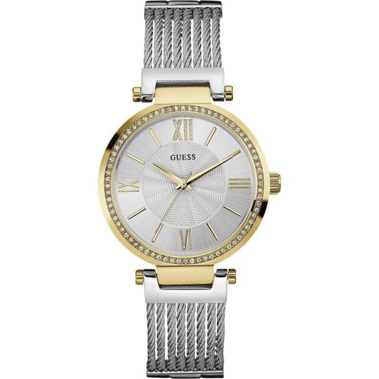 Elegant Guess W0638L7 Soho Quartz Crystal Ladies Watch with Silver Dial - Image 1