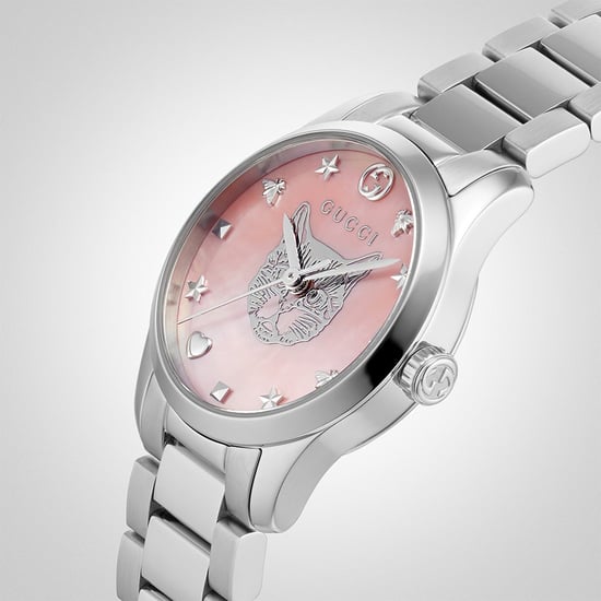 Gucci G-Timeless 27mm Ladies Pink Dial Watch - Stylish and Elegant Timepiece - Image 4