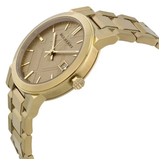 Burberry BU9033 The City Unisex Watch in Yellow Gold - Image 3