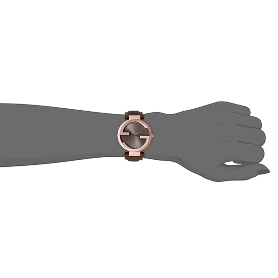 Gucci Interlocking G Ladies Watch with Brown Dial - YA133309 - Image 4
