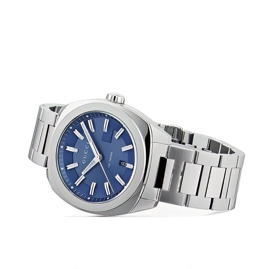 Gucci YA142303 Men's Quartz Watch with Blue Dial and Stainless Steel Bracelet - Image 4