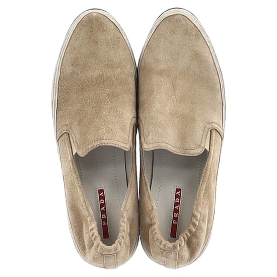 Prada Sport Espadrille Slip-On Sneakers i Beige Mocka - Image 3