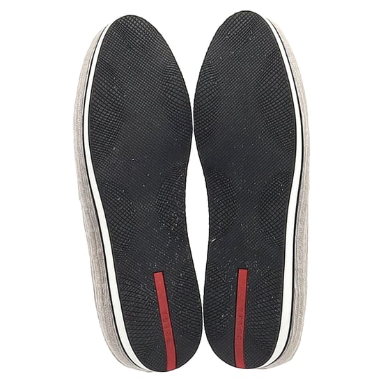 Prada Sport Espadrille Slip-On Sneakers i Beige Mocka - Image 6