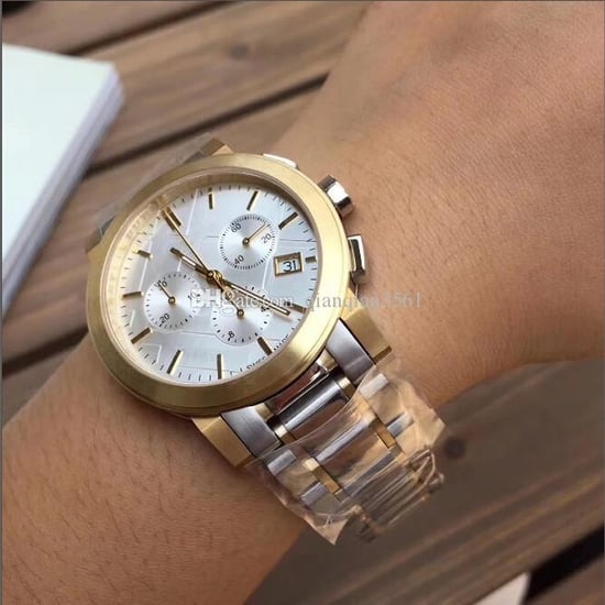Burberry The City Two-Tone Chronograph Unisex Watch BU9751 - Image 4
