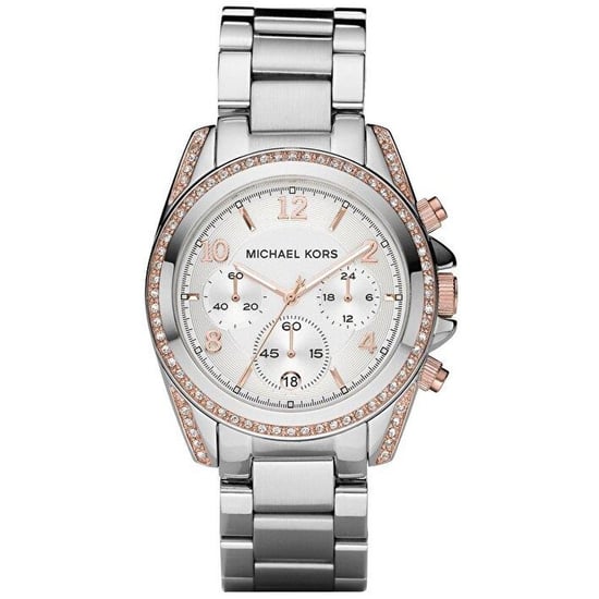 Stylish Michael Kors MK5459 Women's Silver Watch - Image 1