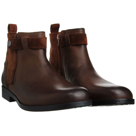 Clarks Brocton Mens Brown Boots - Image 2