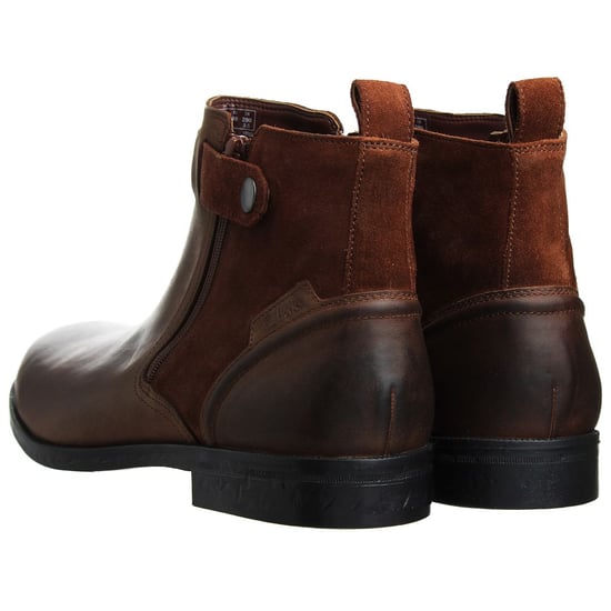 Clarks Brocton Mens Brown Boots - Image 3