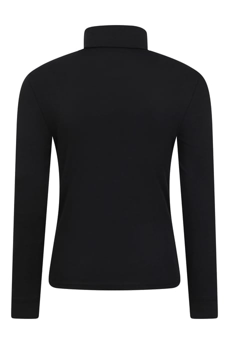 'Meribel' Men's Thermal Baselayer Top Combed Cotton Quick Drying Long Sleeve Thermal Sweater Black - Image 6
