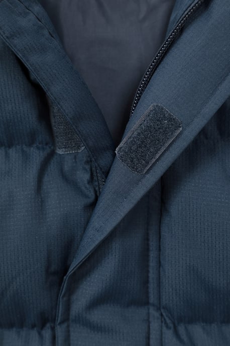 'Snow II' Kids Padded Jacket with Two Side Pockets Ripstop Fabric Water Resistant Coat Dark Blue - Image 5