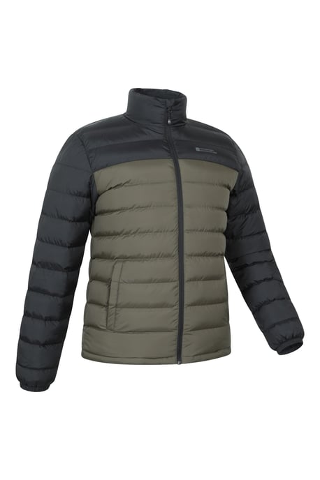 Seasons' Men's Printed Padded Jacket Water Resistant Winter Coat Khaki - Image 6