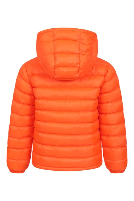 'Seasons' Kids Padded Jacket Water Resistant Outdoors Winter Rain Coat Orange - Image 4