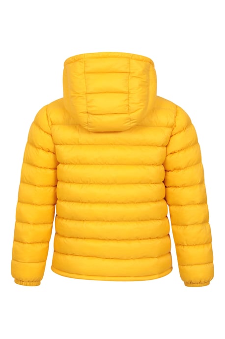 'Seasons' Kids Padded Jacket Water Resistant Outdoors Winter Rain Coat Yellow - Image 4