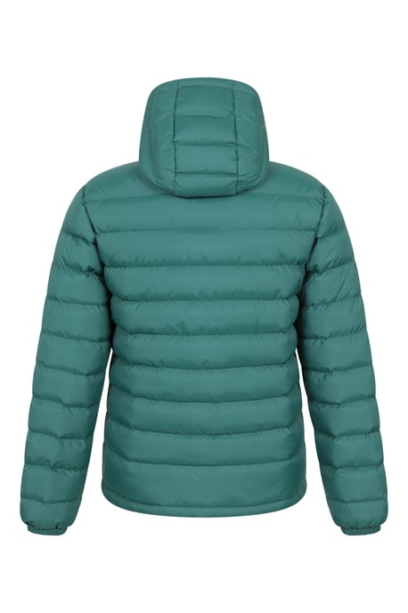 'Season' Men's Padded Jacket with Side Pockets Water Resistant Warm Coat Green - Image 3