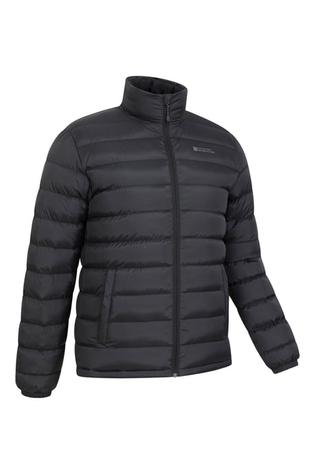 Seasons' Men's Printed Padded Jacket Water Resistant Winter Coat Black - Image 6
