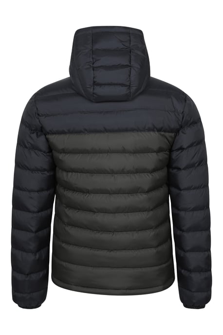'Season' Men's Padded Jacket with Side Pockets Water Resistant Warm Coat Khaki - Image 3