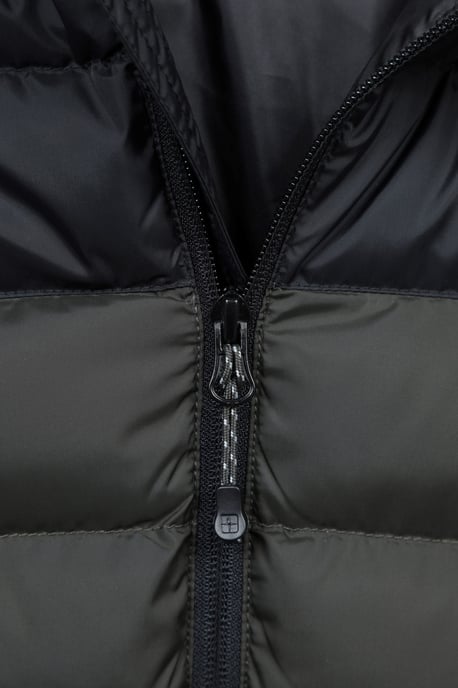 'Season' Men's Padded Jacket with Side Pockets Water Resistant Warm Coat Khaki - Image 5