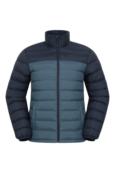 Seasons' Men's Printed Padded Jacket Water Resistant Winter Coat Dark Blue - Image 5