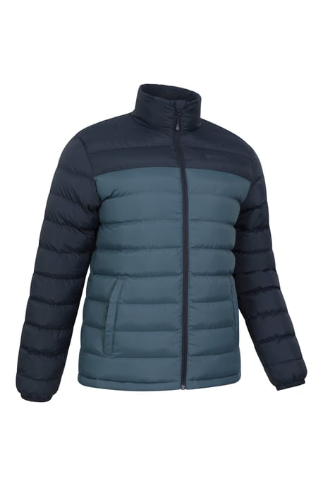 Seasons' Men's Printed Padded Jacket Water Resistant Winter Coat Dark Blue - Image 6