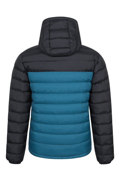 'Season' Men's Padded Jacket with Side Pockets Water Resistant Warm Coat Navy/Blue - Image 3