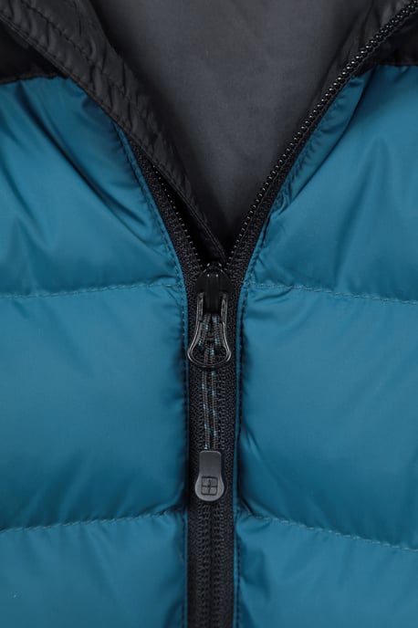 'Season' Men's Padded Jacket with Side Pockets Water Resistant Warm Coat Navy/Blue - Image 5
