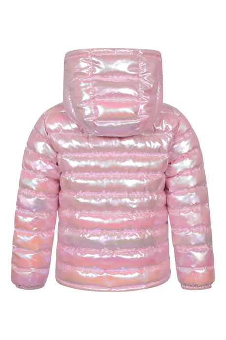 'Seasons' Kids Padded Jacket Water Resistant Outdoors Winter Rain Coat Dusty Pink - Image 3
