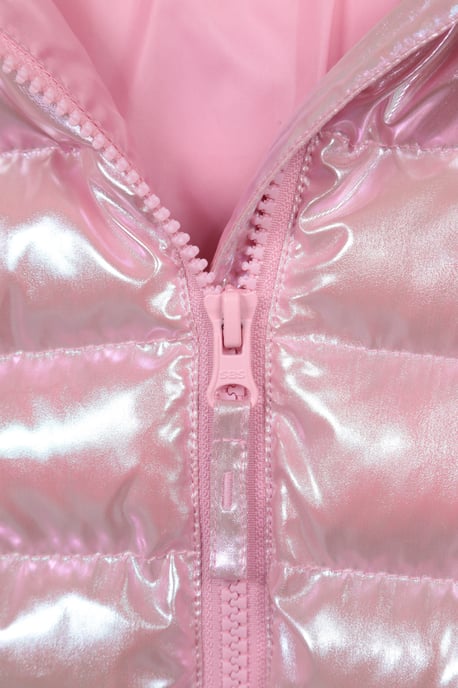 'Seasons' Kids Padded Jacket Water Resistant Outdoors Winter Rain Coat Dusty Pink - Image 5