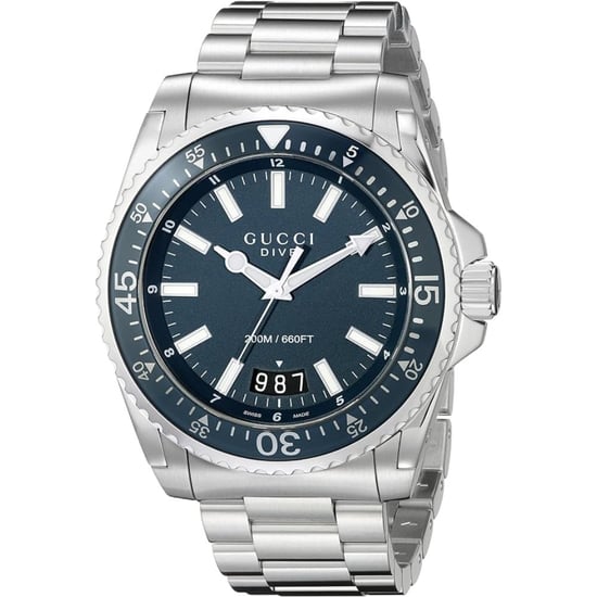 Gucci YA136203 Men's Dive Watch with Blue Dial and Stainless Steel Bracelet - Image 1