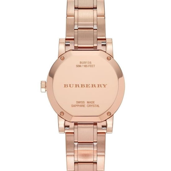 Elegant Burberry BU9135 Women's Watch in Brown Rose Gold Stainless Steel - Image 3