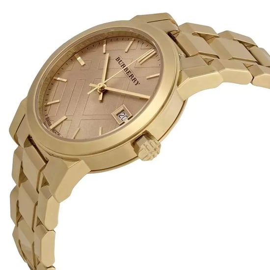 Burberry BU9134 Women's City Watch - 34mm Champagne Gold Elegance - Image 3